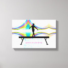 Reina de la viga - Arte de pared de gimnasia