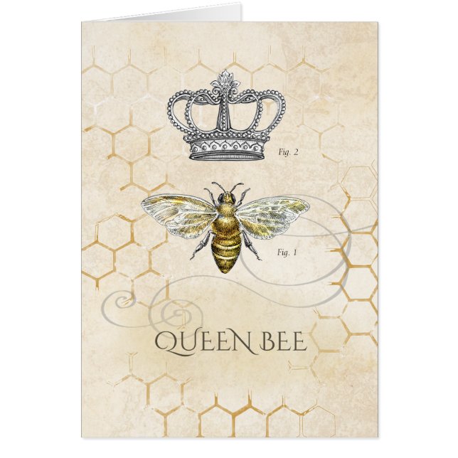Reina de la viralidad Bee Honeycomb (Frente)