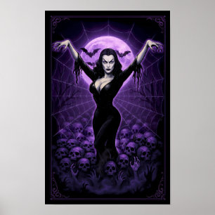 Reina de la Web – Póster de vampiro gótico