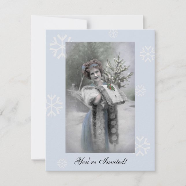 Reina de las Nieves - Invitación (Personalizar) (Anverso)