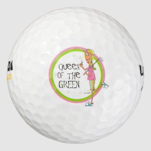 Reina de las pelotas de golf verdes