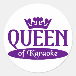 Reina de los pegatinas del Karaoke
