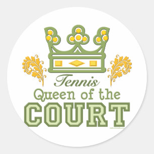 Reina de los pegatinas del tenis de corte