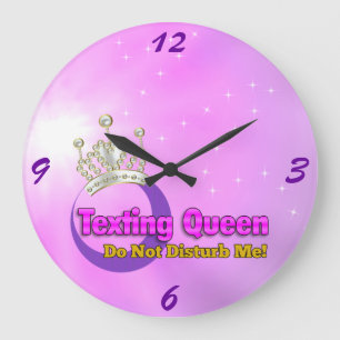 #Reina de los SMS Reloj Grande Redondo