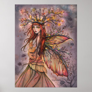 Reina de Otoño Hada Arte Fantástico por Molly Harr