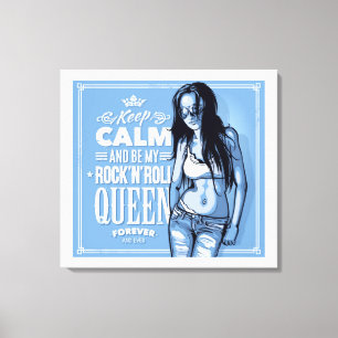 Reina de Rock & Roll Impresión en Lienzo Estirado