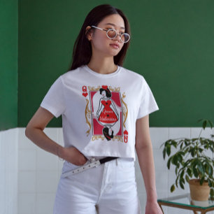 Reina de San Valentín   Camiseta de la tarjeta de 