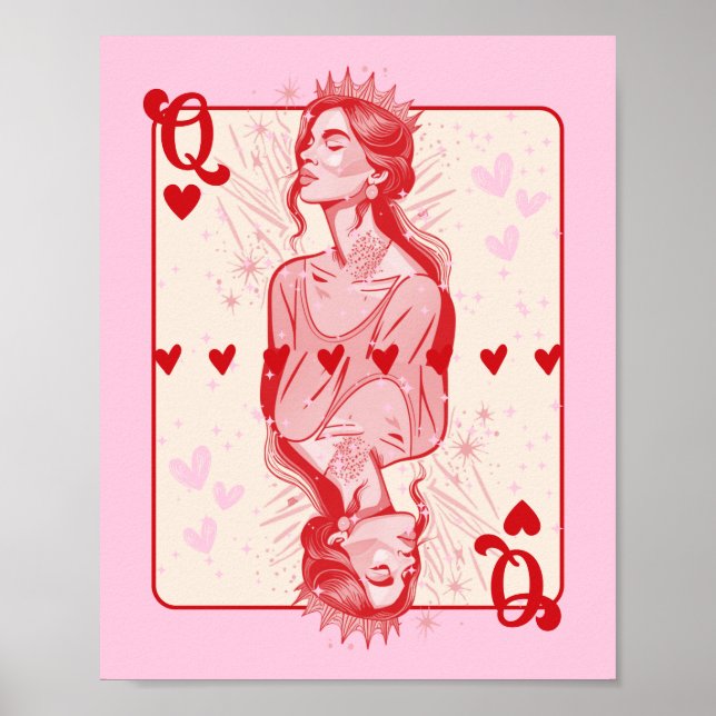 Reina del arte de los adormidera rosada (Frente)