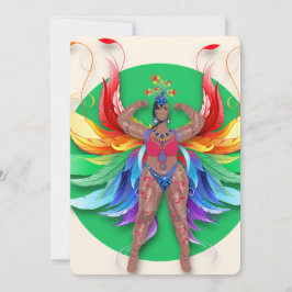 Reina del carnaval de Trinidad - Tarjetas tropical