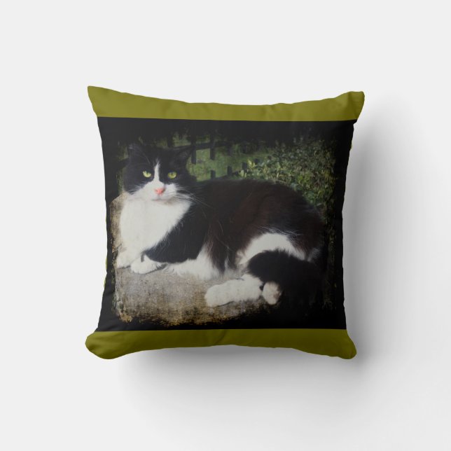 Reina del Cojín decorativo del gato del jardín (Anverso)