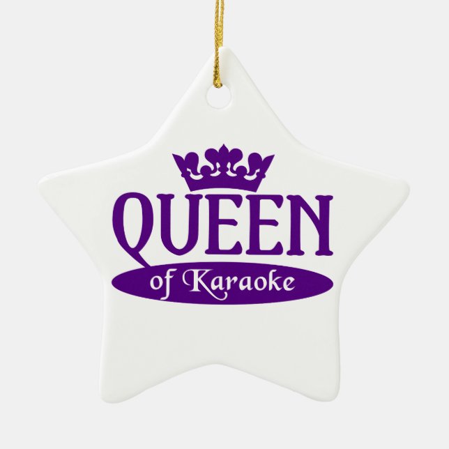 Reina del ornamento del Karaoke (Frente)