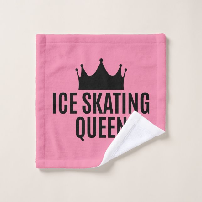 Reina del patinaje sobre hielo - Camiseta de patin (Toallita)