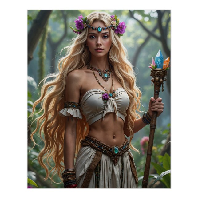 Reina del poster forestal (Anverso)