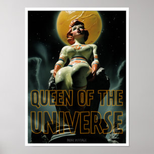 REINA DEL UNIVERSO IMPRESIÓN DE CIENCIA FICCIÓN