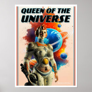 REINA DEL UNIVERSO IMPRESIÓN DE CIENCIA FICCIÓN