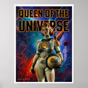 REINA DEL UNIVERSO IMPRESIÓN DE CIENCIA FICCIÓN