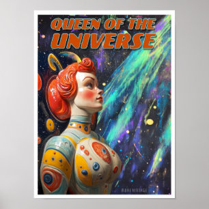 REINA DEL UNIVERSO IMPRESIÓN DE CIENCIA FICCIÓN