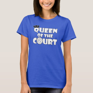 Reina del voleibol de las mujeres de la camiseta