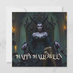 Reina Demonio Entronizada a la Luz de las Velas