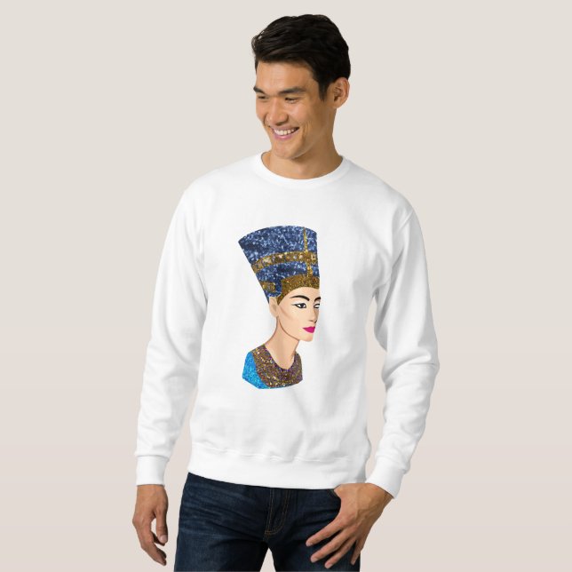 reina egipcia nefertiti mens sudadera (Anverso completo)