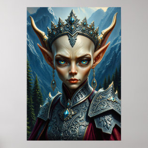 Reina Elfa del Monte Nivalis - Arte de Pared de Fa