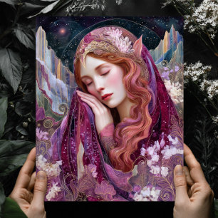 Reina Elfa Diosa Arte Impreso de Fantasía Celestia