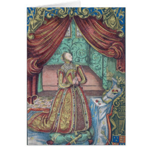 Reina Elizabeth I en el rezo, frontispiece