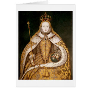 Reina Elizabeth I en trajes de la coronación