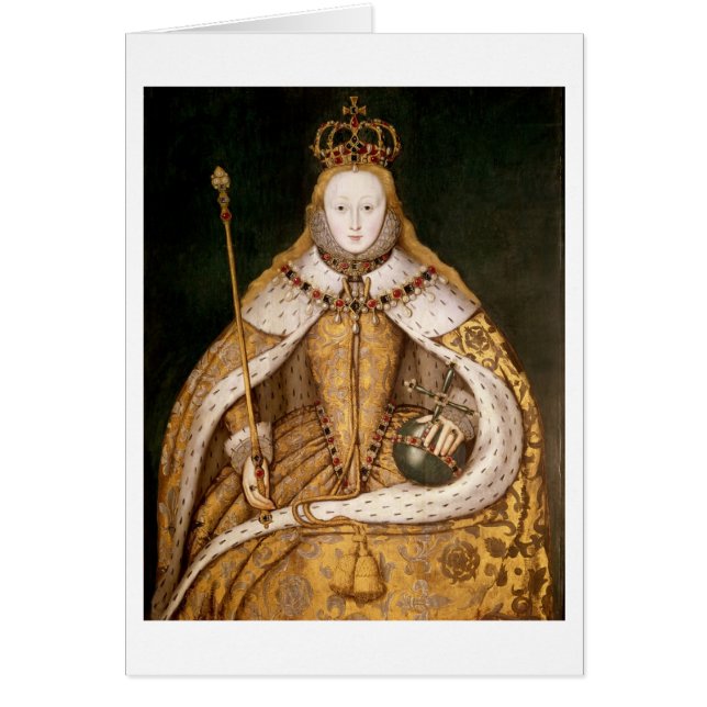 Reina Elizabeth I en trajes de la coronación (Frente)