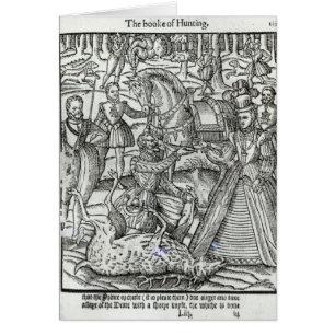 Reina Elizabeth I en una caza del macho