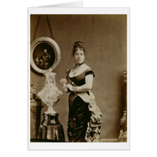 Reina Emma (1836-85) (fotografía sepia)