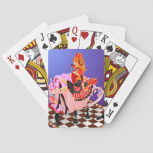 Reina en taza de té Cartas de juego