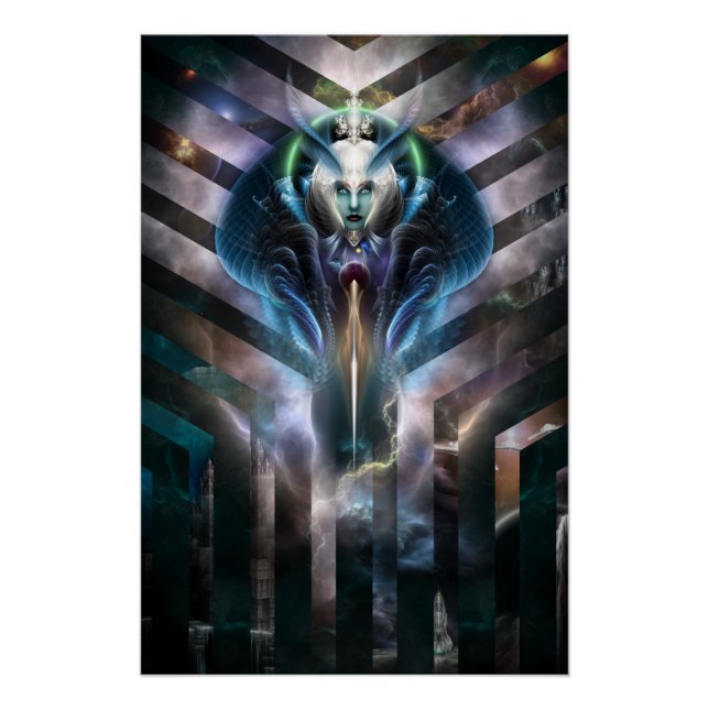 Reina etérea De Galaxia Poster Perfecto (Anverso)