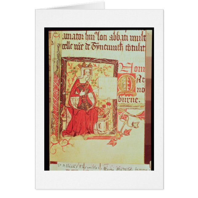Reina fol.7 Matilda de Nero D VIII del algodón que (Frente)