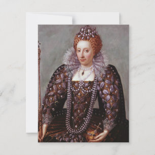 Reina Isabel I con perlas