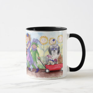 Reina Isabel y taza de Todd del bufón