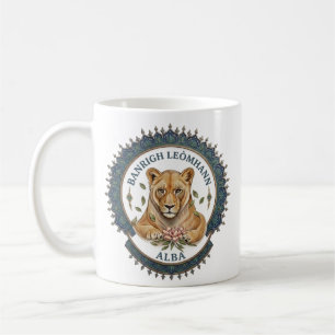 Reina Leona. Taza de café de Escocia