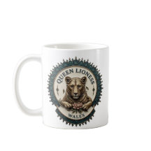Reina Leona. Taza de café de Gales