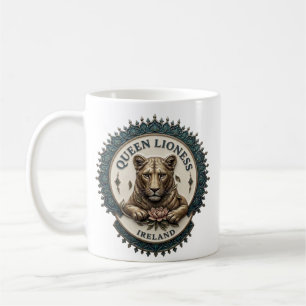 Reina Leona. Taza de café de Irlanda