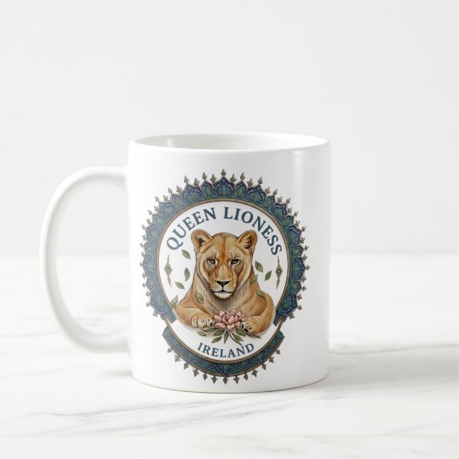 Reina Leona. Taza de café de Irlanda (Izquierda)