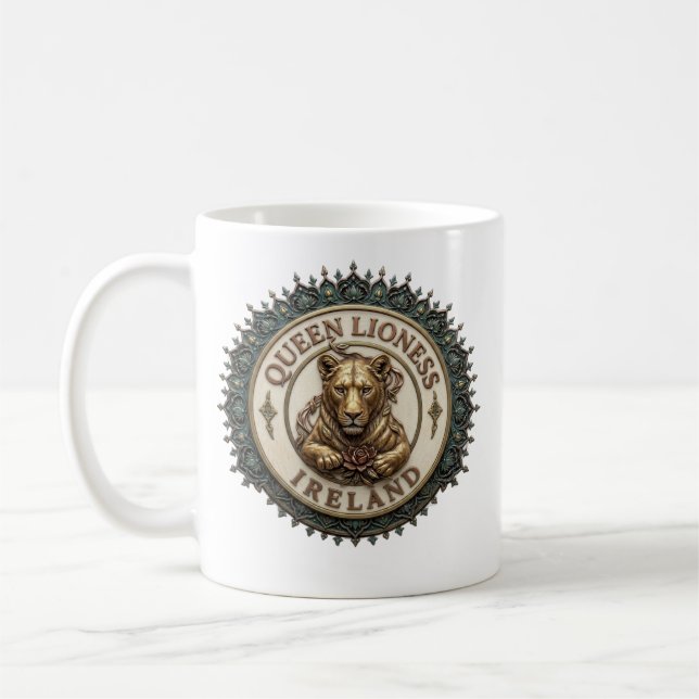 Reina Leona. Taza de café de Irlanda (Izquierda)