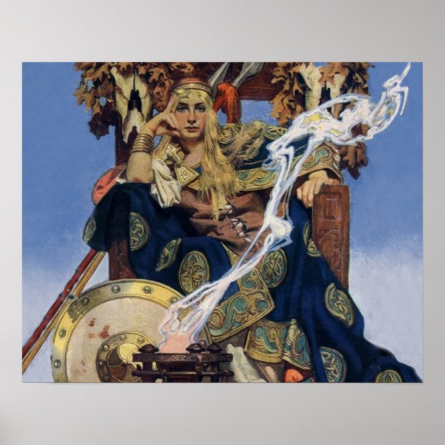 Reina Maeve Princesa Guerrera Arte Fantástico (Frente)