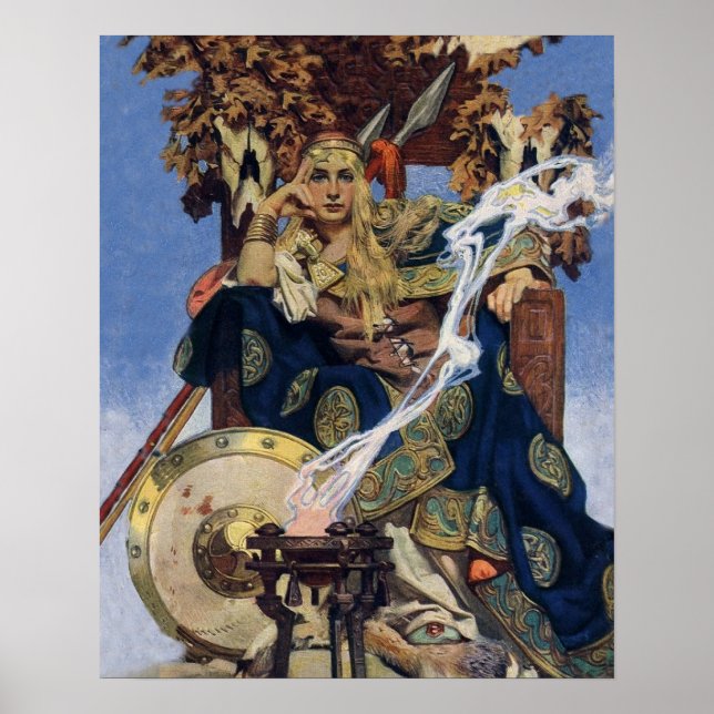 Reina Maeve Princesa Guerrera Arte Fantástico (Frente)