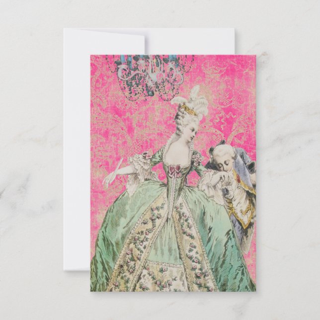 Reina María Antonieta - Invitaciones / RSVP (Anverso)