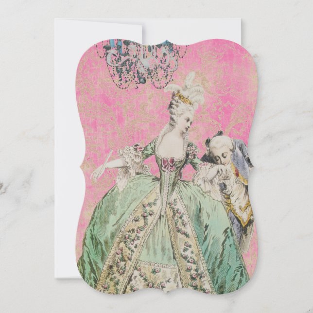 Reina María Antonieta - Invitaciones / RSVP (Anverso)