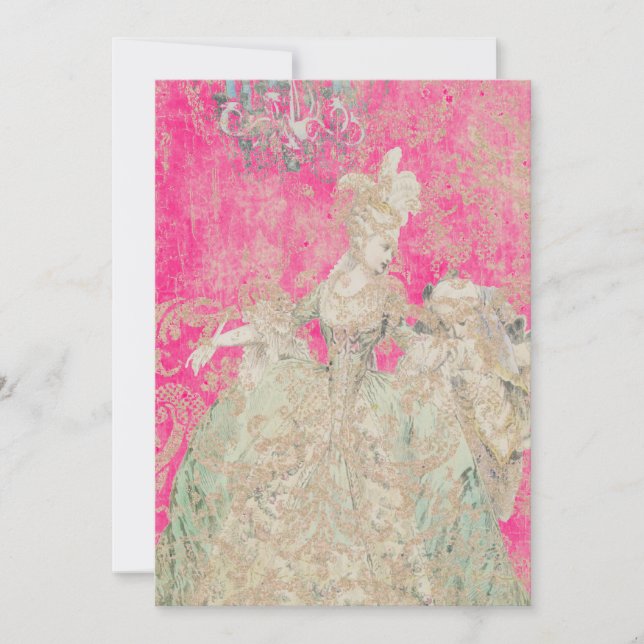 Reina María Antonieta - Invitaciones / RSVP (Anverso)