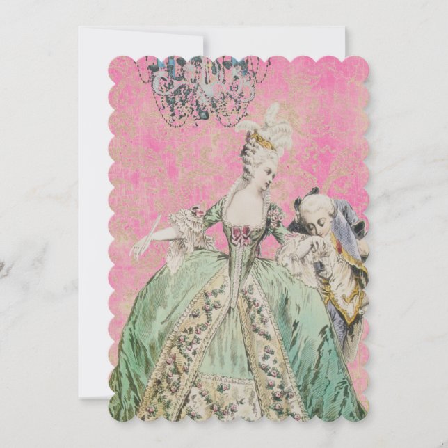 Reina María Antonieta - Invitaciones / RSVP #16 (Anverso)