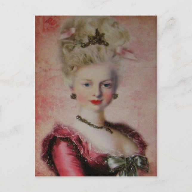 Reina María Antonieta ~ Tarjeta postal / Invitacio (Anverso)