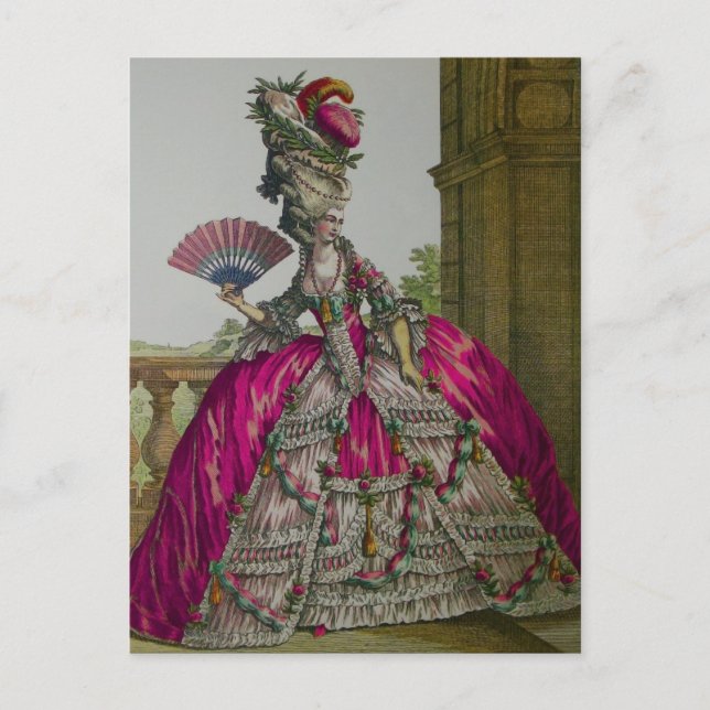 Reina María Antonieta ~ Tarjeta postal / Invitacio (Anverso)