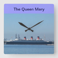 Reina María en Long Beach, reloj de pared de Calif